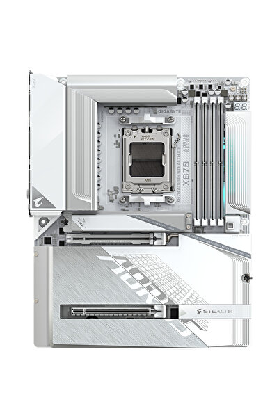 Gigabyte X870 AORUS STEALTH ICE, AM5, DDR5, BT, Wi-Fi, ATX, Alb