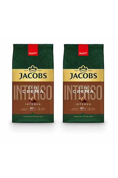 Jacobs Σετ 2 τεμαχίων κόκκων καφέ Café Crema Intensive 1 κιλό