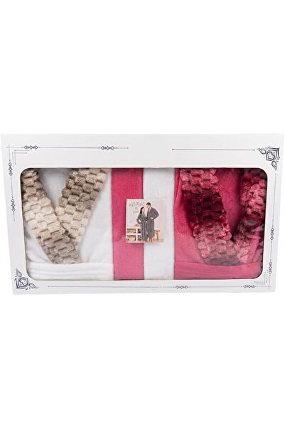 Generic 8-piece family bathroom set, Bridal Bathrobe, 2 Different Colors Bath...