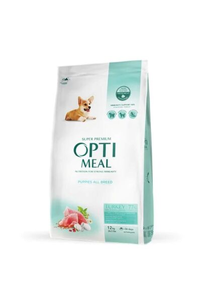 OptiMeal Hrana uscata pentru catei toate rasele - Curcan, 12kg