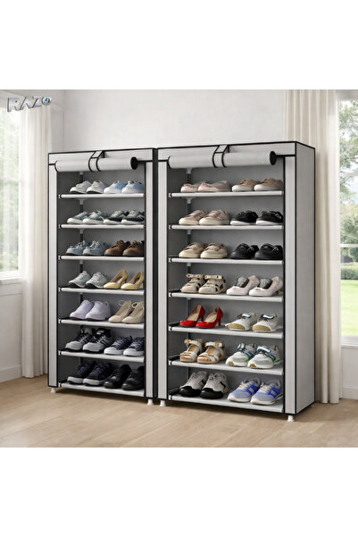 Razo Διπλή παπουτσοθήκη με κάλυμμα, 7 επίπεδα, χωρητικότητα 40 κιλών, Οργανωτ...