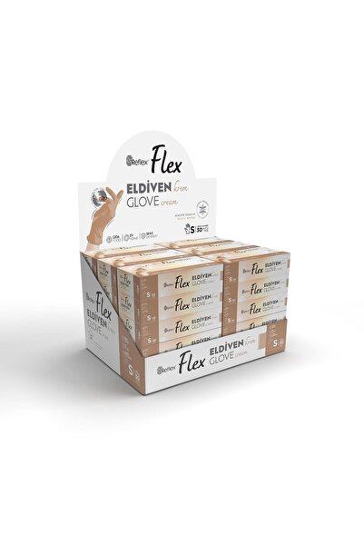 Flex BEJ PUDRASIZ ELDİVEN M BEDEN 50 'Lİ