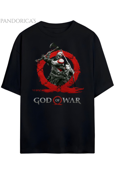 Grafftee Clothing SERIA DE DESIGN GOD OF WAR KRATOS ȘI ATREUS TRICOU GAMER UN...