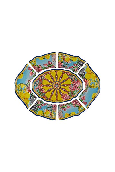 Lucky Art Solaire Melamin 7 Piece Appetizer and Presentation Set