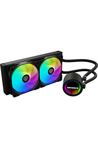 Genesis Cooler Procesor HYDRIA 240 ARGB 2 x 120 mm Negru