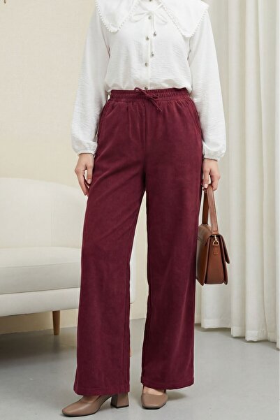 Modamorfo Ελαστική μέση, λεπτομέρεια με κορδόνια, τσέπες, φαρδύ παντελόνι από...