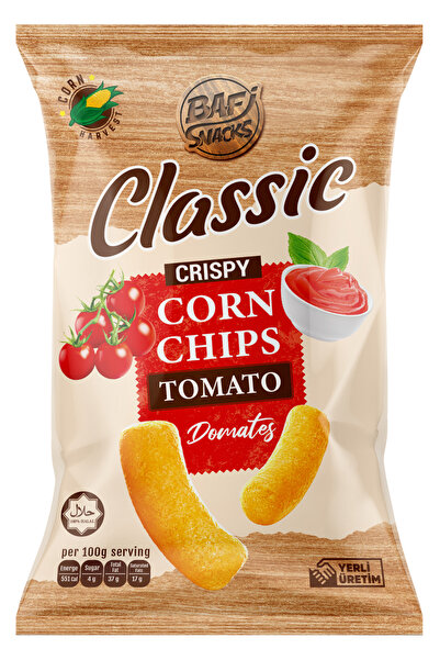 BAFİ Classic CRISPY CORN CHIPS Domates 20 ADET 100 GR