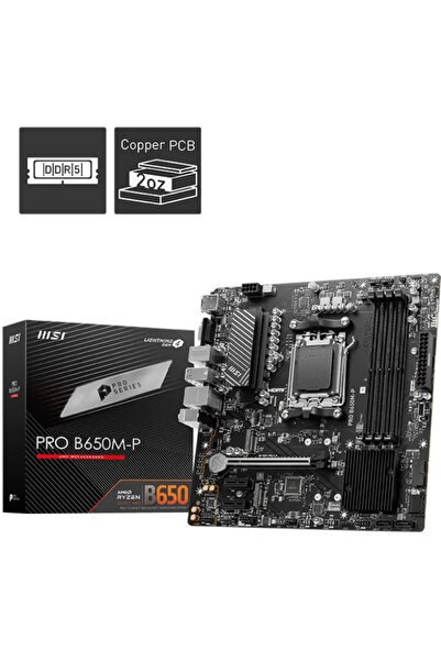 MSI PRO B650M-P AMD B650 Socket AM5 mATX