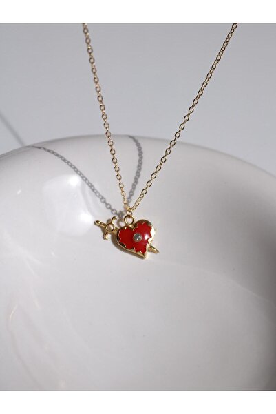 Reorah Collection Heart Sword Necklace
