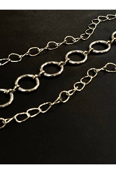 Tmptekstil سلسلة دائرية كبيرة الحجم حزام - فضي SILVER-SILVER
