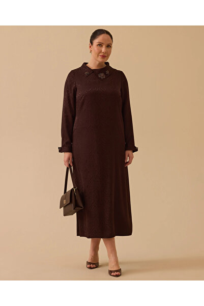 Gala-Xi Φόρεμα Ζακάρ σε μεγάλο μέγεθος, μήκους μίντι