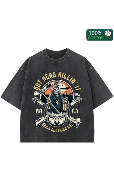 ZEMLİYA Vintage Washed Oversize T-Shirt
