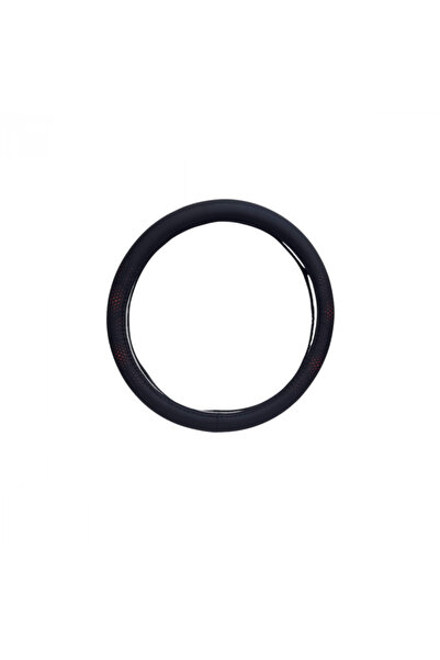 PARADOX SINCE 1992 Διάτρητο Μαύρο και Κόκκινο Δερμάτινο Κάλυμμα Τιμονιού 37-3...