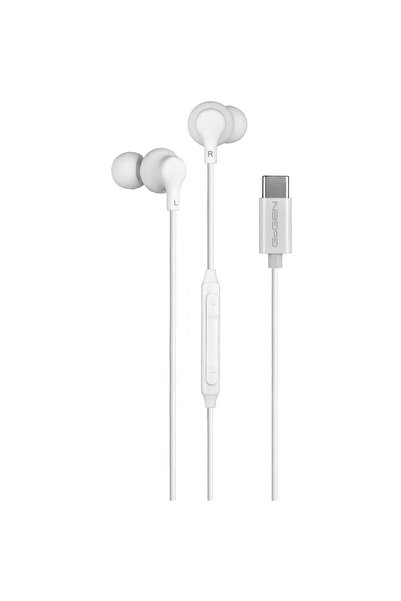 Gogen Casti ECC 10W, In-Ear, USB‑C, microfon, control volum, sunet clar si co...