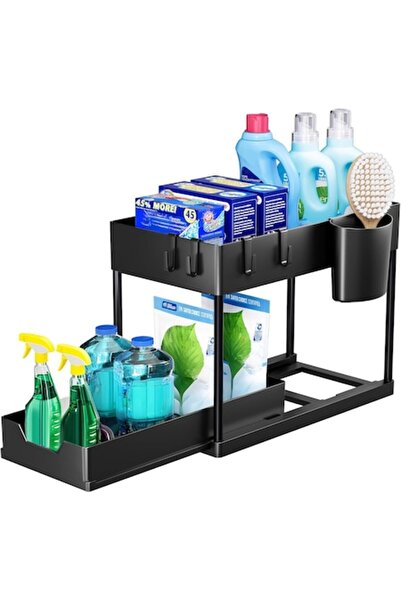 OEM Πολυλειτουργικός Οργανωτής Κάτω από τον Νεροχύτη με 2 Επίπεδα