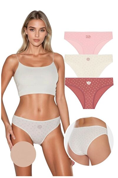 Berrak 6'lı Desenli Kadın Bikini Külot