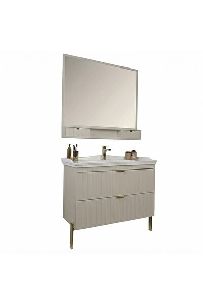 kobos Noble 100 cm Banyo Dolabı Seti Luna