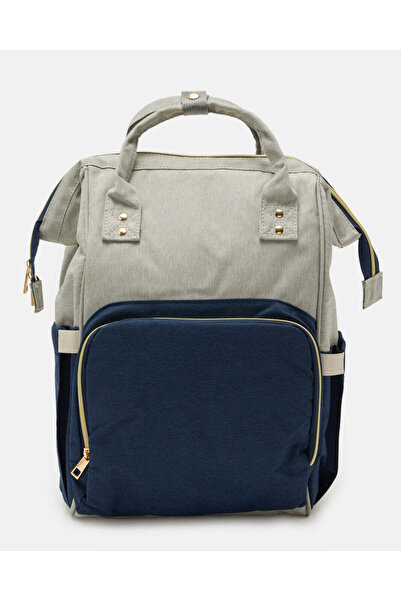 REDTAG Blue White Stripe Diaper Backpack