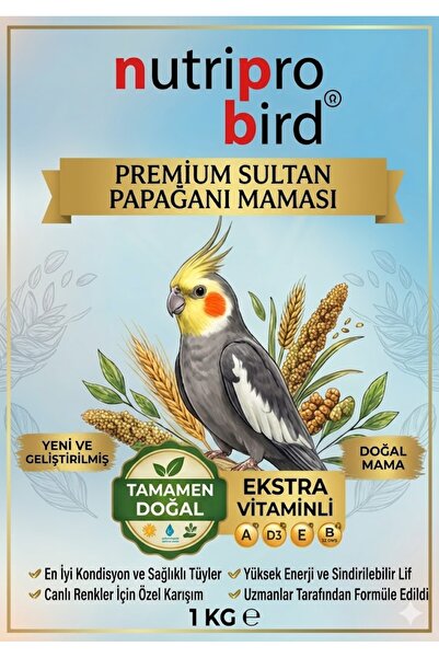 NUTRİPRO BİRD Sultan Papağanı Maması 1 Kg Vitaminli Özel Karışım Kuş Maması