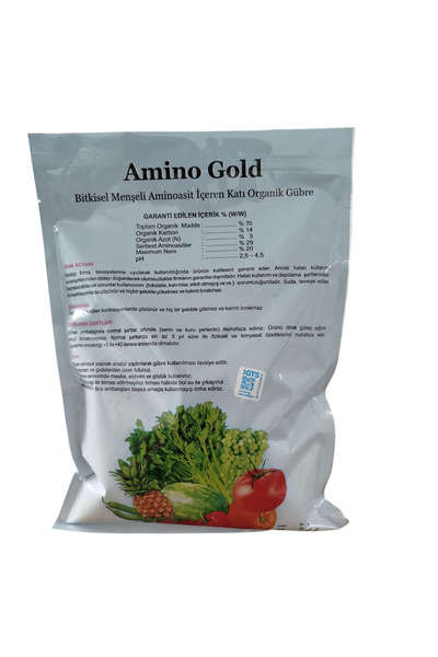 AMİNO GOLD 400 GR (YÜKSEK AMİNOASİT İÇERİKLİ YAPRAK GÜBRESİ)