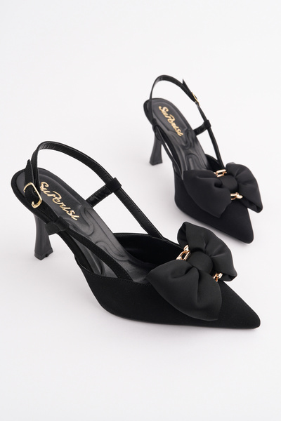 Madam Tarz SPR-3628 Παπούτσια με λεπτό τακούνι και φιόγκο