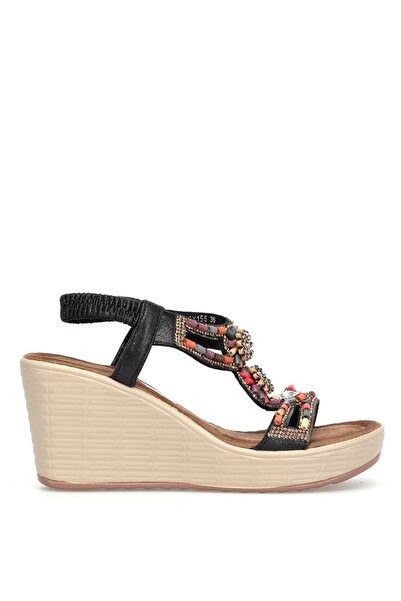 Guja 26y155 Γυναικεία πέδιλα άνεσης με πέτρα και ελαστικό τακούνι