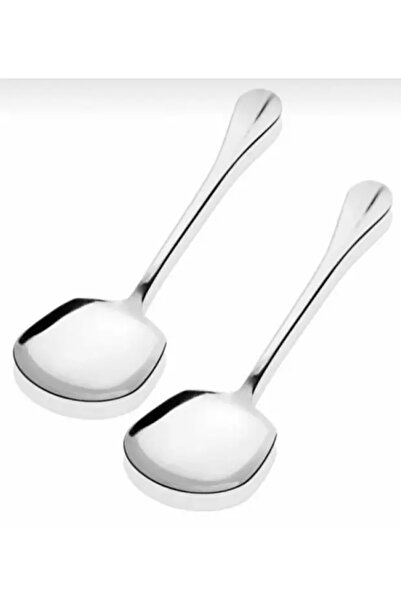 Motto Kitchen 2 Pieces Stainless Steel Serving Presentation Spoons 21 cm Meta...