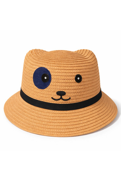 synshop Taba Cute Dog Pochacco Παιδικό Ψάθινο Καπέλο Καλοκαιρινό Αντηλιακό γι...