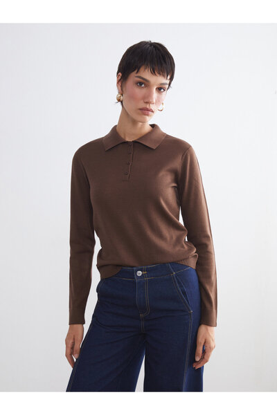 LC Waikiki Polo Neck Women's Knitwear Sweater