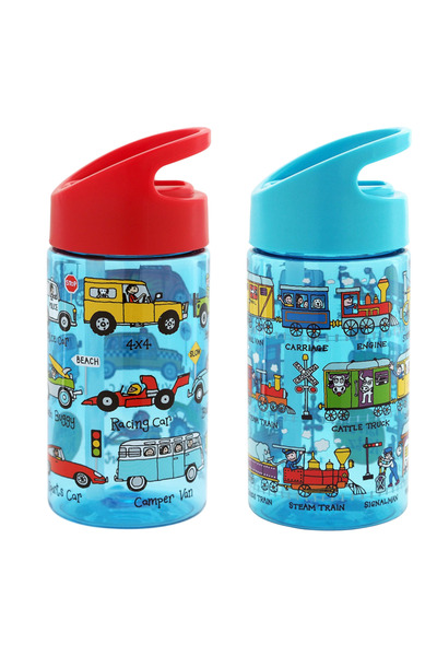 Tyrrell Katz Pipetli Matara 400 ml - 2'li Set Trains / Cars