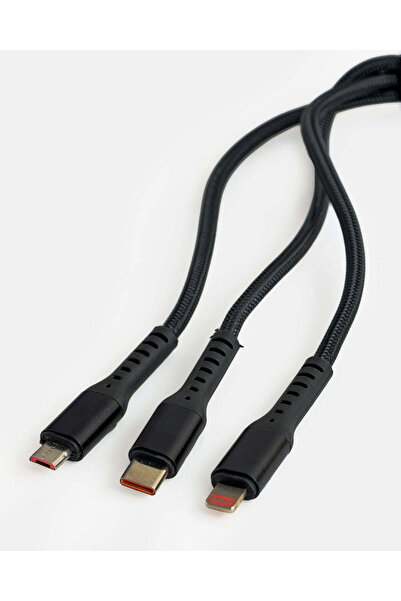 REDTAG Black 1.2m Universal Fast Charging Cable
