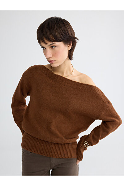 LC Waikiki Women's Boat Neck Knit Sweater