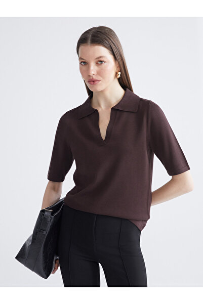 LC Waikiki Women's Polo Neck Knit Sweater