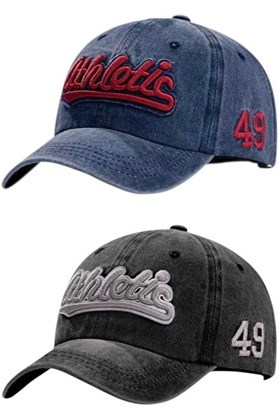 Mood Agenda Unisex Vintage Athletic 49 Κεντημένο Ρυθμιζόμενο Καπέλο Μπέιζμπολ...