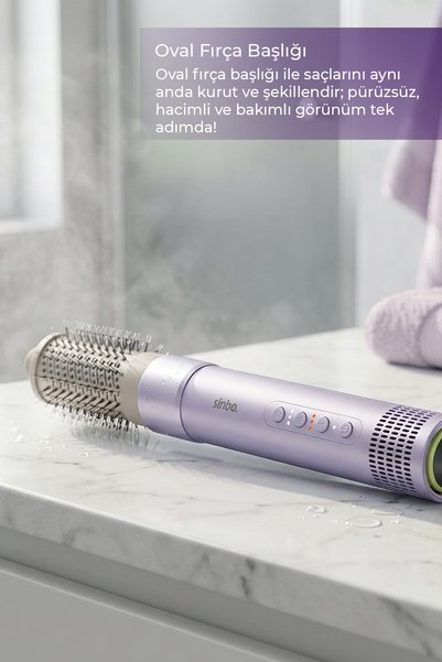 Sinbo Shd-1760 5in1 Hair Styler 16000W Turbo Bldc Motor 110000 Rpm Negative Ion