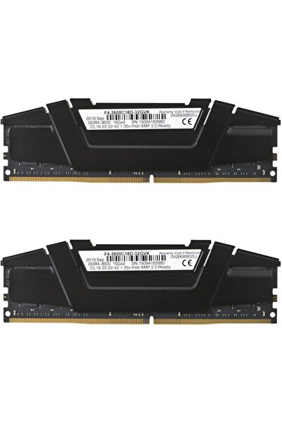 G Skill Memory Set G.SKILL RipjawsV F4-3600C18D-32GVK (DDR4 DIMM; 2 x 16 GB; ...