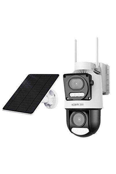 ICAM 365 A442 4G E-SİM, AOV 7/24 KAYIT, GÜNEŞ ENERJİLİ, 2 KAMERALI, 8 MP ÇÖZÜ...