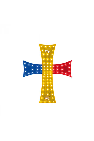 PARADOX SINCE 1992 Φωτιζόμενος Σταυρός LED Ρουμανίας 84 LED 12-24V με τροφοδο...