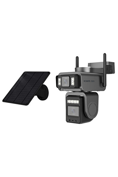 ICAM 365 A440 4G E-SİM, AOV 7/24 KAYIT, GÜNEŞ ENERJİLİ, 2 KAMERALI, 8 MP ÇÖZÜ...