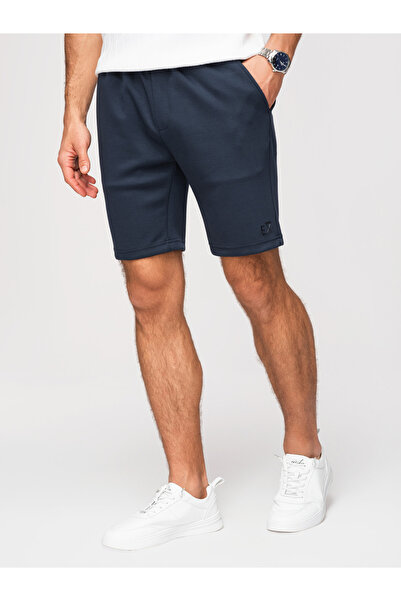 OMBRE Bărbați Pantaloni Scurți Casual OM-SRBC-0153 Albastru închis