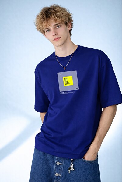 TREND EMMODA Tricou supradimensionat pentru bărbați – Design modern cu imprim...