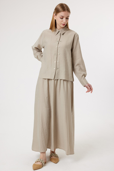 Suede Style 6304 - Κομψό, άνετο, μαλακό ύφασμα modal, χαλαρό γυναικείο σετ πο...