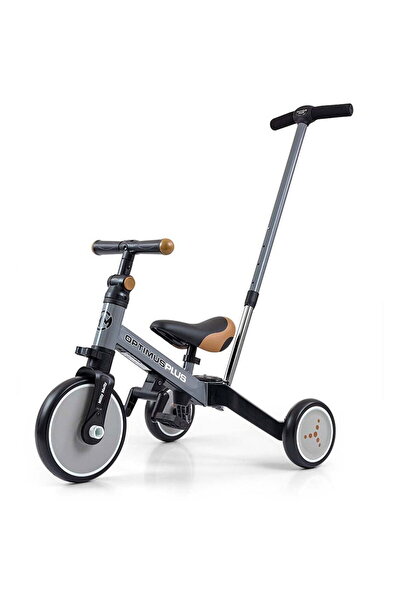 Milly Mally Optimus Plus 4in1 tricycle with guide bar grey