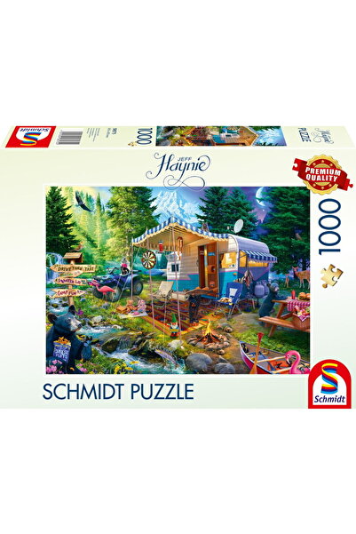 Schmidt Spiele Jeff Haynie: Cu rulota în munți, Puzzle 1000 piese