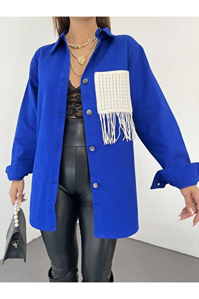 unika boutique Λεπτομερές μπουφάν από γαμπαρντίνα με φούντες