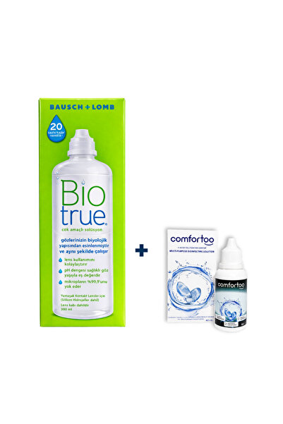 Bausch & Lomb BioTrue 300 ml + Comfortoo 60 ml Lens Solüsyonu Seti