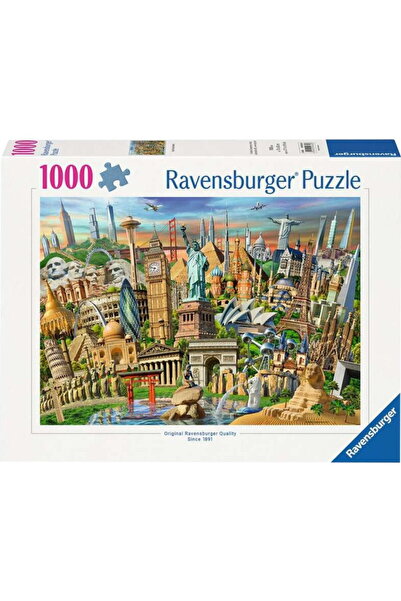 RAVENSBURGER Puzzle cu peisaje din întreaga lume (1000 piese)