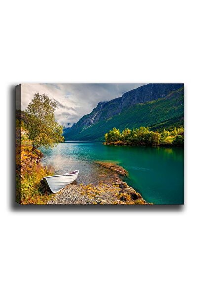 OEM Tablou decorativ Re-Bloom, model peisaj, pânză/lemn, multicolor, 50 x 70 cm