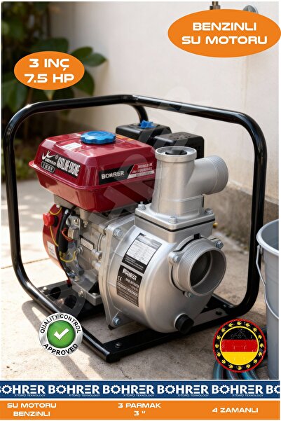 BÖHRER 7.5 HP 80A BENZİNLİ SU POMPASI - 3 İNÇ