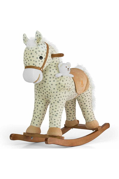 Milly Mally Pony Gray Dot Rocking Horse with Melody